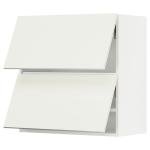 SEKTION Wall cabinet horizontal w 2 doors, white/Vallstena white, 30x15x30 "