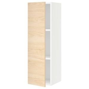 SEKTION Wall cabinet, white/Askersund light ash effect, 12x15x40 "
