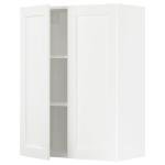 SEKTION Wall cabinet with 2 doors, white Enköping/white wood effect, 30x15x40 "